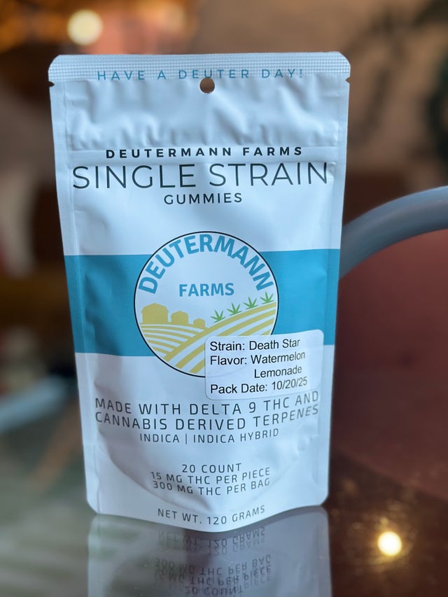 Deutermann Farms Indica 15mg THCa Gummies